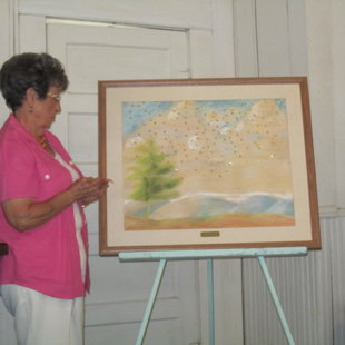 Jo Ann Agee adds stars in memory of those recognized