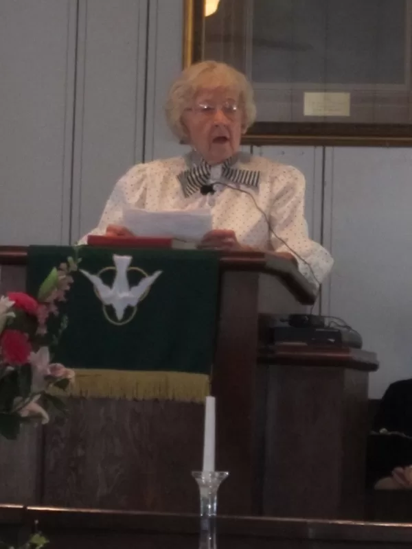 Jewel McAfee honoring those who passed this year