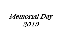 Memorial Day 2019